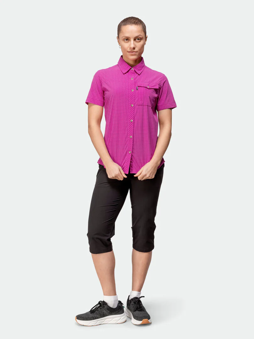 Kota Short-sleeve Check Shirt Women's - Image 9
